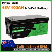 48V(51.2V) 100Ah Lithium Battery LiFePO4 5120Wh Deep Cycles Golf Cart RV BMS