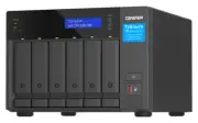 QNAP 6-BAY NAS (NO DISK) Intel 4-CORE 2.5GHz 16GB 2.5GbE M.2 PCIe Tower 3YR WTY