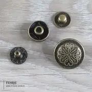 Bronze Snaps Concho Round Metal | Fenris