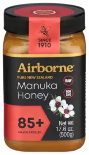Airborne Manuka Honey 85 Monofloral 17.64 oz (Pack of 6)