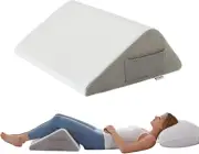 Knee Pillow for Back Sleeping, Leg Pillow Knee Wedge Pillow, Memory Foam Wedge P