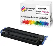 Magenta Compatible Toner Cartridge Replacement for HP 124A Q6003A (2,000 Pages) for HP Color Laserjet 1600 2600n 2605 2605dn 2605dtn CM1015 MFP CM1017 MFP