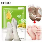 LF# Exfoliating Socks Foot Mask Pedicure Anti Crack Skin Foot Patch (Olives)