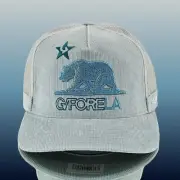 G/FORE LA Hat Cap Snap Back Isle Cotton Corduroy Tall Trucker Golf Preppy