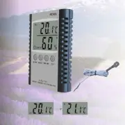 LCD Digital Thermometer Humidity Meter Temperature Indoor Outdoor Hygrometer