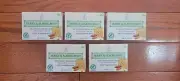 5 Pack Honey & Almond Soap (With Cocoa Butter & Aloe Vera) 100% Vegetable Base