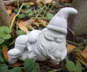 Latex tiny gnome mold plaster cement rapid set casting mould 2"H x 2.25"L