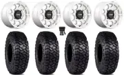 KMC Toro S 15" Wheels Machined 30" Intersect Tires Can-Am Defender