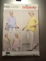 Simplicity Pattern S8603 New Uncut Sizes XS - XL