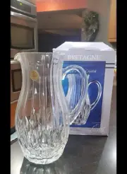 Stunning Cristal D'arques Garanti Bretagne 24% Lead Crystal Pitcher-France