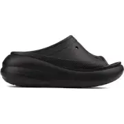 Crocs Womens Classic Crush Slides Sandals Black