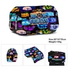 Roblox Blox Fruits Pencil Case Double Zipper Kids School Stationery Box