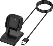 [T Tersely] Charger Stand for Fitbit Versa 2, 1M/3.3FT Cable Charging Stand Clip Charging Cradle Mount Dock Adapter Holder Compatible with Fitbit Versa2