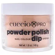 Cuccio Colour Pro Powder Polish Nail Colour Dip System - Rose Gold Slippers For Women 1.6 oz Nail Powder