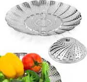 Vegetable Steamer Basket, Premium Stainless Steel Veggie Steamer Basket - Foldin