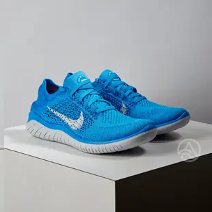 Nike Free Rn Flyknit 2018 女鞋 藍 編織 透氣 運動 慢跑鞋 942839400