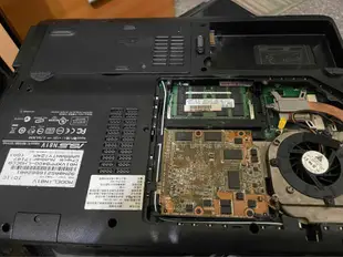 華碩N81V筆記型電腦 可拆換顯示卡黑畫面零件不良品。N81V/vp