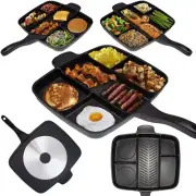 Master Pan Divided Frying Pan for All-in-One Cooked Breakfast & More! 12 x 15"