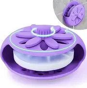 Purple Shower Steamers Tray, Big Suction Cup Shower Steamer Tablet Holder Dish for Long Lasting Use, Flake Bath Bombs Container, Adornment Household Supply Car Decoration Yoga Decor