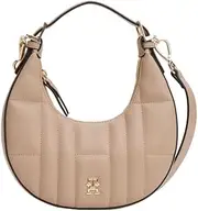 [Tommy Hilfiger] Quilted Crescent Shoulder Bag with Adjustable and Removable Crossbody Strap