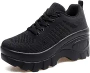 Orthopedic Walking Shoes for Women Chunky Platform Comfort Wedge Walking...