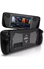 Steam Deck TPU Protective Case Shockproof Shell Soft Non-Slip Cover Durable Blac