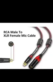 TIMEYES 3M Female RCA to XLR Cable Cord, 10FT RCA Plug to XLR
