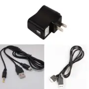 3in1 USB Charger Charging Cable+USB AC adapter for PSV PSVITA PSP 1000 2000 3000