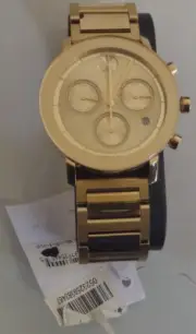 Movado Bold Evolution Men's Swiss Qtz Chrono Stainless Steel, Yellow Gold