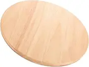 iplusmile Round Wooden Stool Seat Replacement Multifunctional Chair Pad for Bar Dining Use Easy to Clean Wooden Seating Part for Cafes and Home Settings