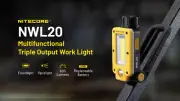Nitecore NWL20 600 lumens 93 Meter USB Rechargeable Work Light Torch Spotlight