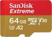 SanDisk 64GB Extreme microSD Memory Card for Mobile Gaming - SDSQXAH-064G-GN6MA