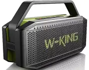 W-KING Portable Loud Bluetooth Speakers with Subwoofer 60W80W Peak Outdoor Sp...