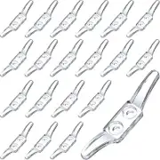 20pcs Clear Cord Cleat, Blind Cord Winders,wall rope cleats,Plastic Cord Hooks for Blinds Curtains Sun Shades Ropes