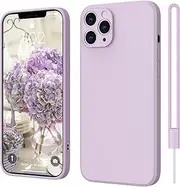 ElestBela iPhone 11 Pro Max Silicone Case, iPhone 11 Pro Max Ultra Thin Slim with Microfibre, Scratch-Resistant All-Round Protective Case for iPhone 11 Pro Max 6.7 Inch Purple