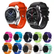 Rubber Silicone Sport Strap Watch Band Fr Samsung Galaxy Watch SM-R800 46MM / S3