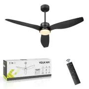 YOUKAIN 52 Inch Indoor/Outdoor Modern Ceiling Fan with Lights and Remote Cont...