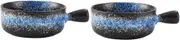 Pottery Bowls,2 Pcs Ceramic Bowl Ramen Soup Bowl Ceramic Saucepan Pho Soup Bowls Serving Bowl Ceramic Serving Bowl Deep Bowls Cooking Pot Ceramic Pan Baking Bowl Baby Ceramics Hand-Pulled Noodle (Col