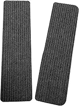 2Pcs Non Slip Self Adhesive Stair Pads Comfortable Washable Stair Treads Non Skid Carpet Protection for Stairs Grey for Home Safety