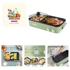 Hot Pot Electric with Grill, 2 in 1 Indoor Non-Stick Electric Pot and Griddle...