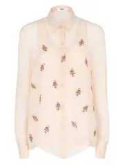 [Fendi] Fendi-Top Georgette In Seta-Donna 42 IT