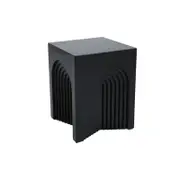 Laurance Modern Stylish Squre End Lamp Side Table Black