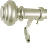 Decopolitan 1" Urn Curtain Rod Set, 18 to 36-Inch, Light Gold