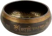 Statue Home and Office Decor for Success and Fortune 手工黄铜佛音碗 Music Handmade Buddhist Brass Singing Bowl 家用瑜伽钵摆件颂钵转经碗铜罄音静心钵