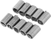 10 Pcs Wire Screw Sleeve Inserts Thread Repair Kit for Strong Connection Strength and Excellent Connection Performance Stainless Steel M8x1.25x3D