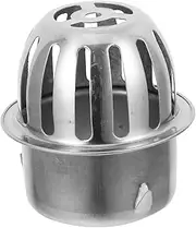 PLAFOPE Dome Floor Drain Cover Stainless Steel Floor Drain Filter for Outdoor Roof Drain Anti Blocking Strainer for Garden Balcony and Basement