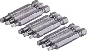 Yakamoz 3 Set of 3pcs 1/4-Inch Shank Magnetic Square Head Screwdriver Bits | SQ1 SQ2 SQ3, 2-Inch Length