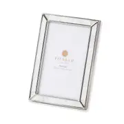 Pilbeam Living Perla Metal 4x6" Photo Frame Picture Display Holder Stand Silver