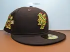 Myfitteds 59FIFTY New York Mets 25th Rainbow Cookie Brown Mocha Green UV 7 3/8