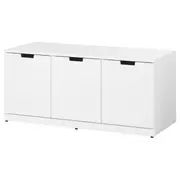 NORDLI chest of 3 drawers, white, 120x54 cm
